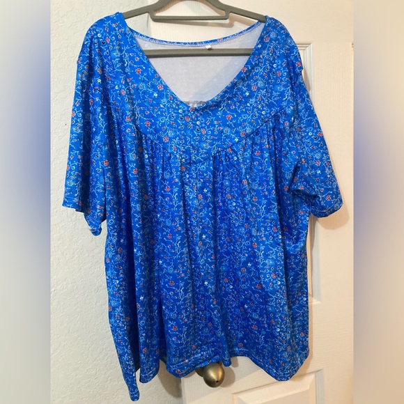 Plus Size 4XL soft short sleeve top - Picture 1 of 6